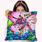 Pink Flower Frog Throw Pillow By Howie Green - All About Vibe