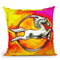 Pop-Art Deco Horse Circle Throw Pillow By Howie Green - All About Vibe
