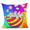 Pop-Art Popcorn Bowl Throw Pillow By Howie Green - All About Vibe