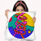 Intertwine Circle Throw Pillow By Howie Green - All About Vibe