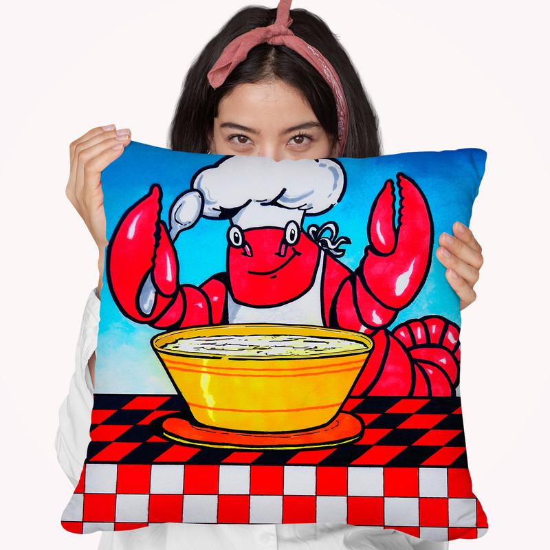 Lobster Throw Pillow By Howie Green - All About Vibe