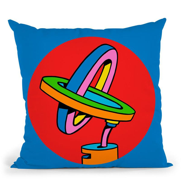 Loop Duo Circle Throw Pillow By Howie Green - All About Vibe
