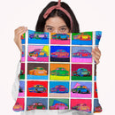 Pop Art Classic Volvo Throw Pillow By Howie Green - All About Vibe