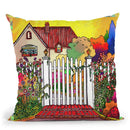 Pop Art Deco Cottage Throw Pillow By Howie Green - All About Vibe