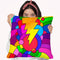 Pop Art Lightening Bolt Throw Pillow By Howie Green - All About Vibe