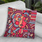 Pop-Art-Deco-Face-116 Throw Pillow By Howie Green - All About Vibe