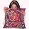 Pop-Art-Deco-Face-116 Throw Pillow By Howie Green - All About Vibe