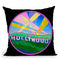 Pop-Art-Hollywood-Circle Throw Pillow By Howie Green - All About Vibe