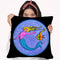 Pop-Art-Mermaid-Circle Throw Pillow By Howie Green - All About Vibe