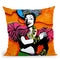Pop-Art-Tutti-Fruiti-Lady Throw Pillow By Howie Green - All About Vibe