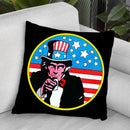Pop-Art-Uncle-Sam-Circle Throw Pillow By Howie Green - All About Vibe