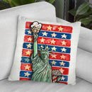 Popcorn-Statue-Of-Liberty Throw Pillow By Howie Green - All About Vibe