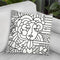 Art Deco Face 116 Throw Pillow By Howie Green - All About Vibe