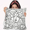 Art Deco Face 116 Throw Pillow By Howie Green - All About Vibe