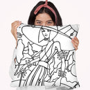 Art Deco Lady Stroll Throw Pillow By Howie Green - All About Vibe