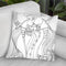 Art Deco Lady Throw Pillow By Howie Green - All About Vibe