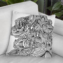 Asian Lion Throw Pillow By Howie Green - All About Vibe