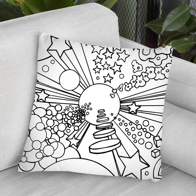Cosmic Expanding Throw Pillow By Howie Green - All About Vibe