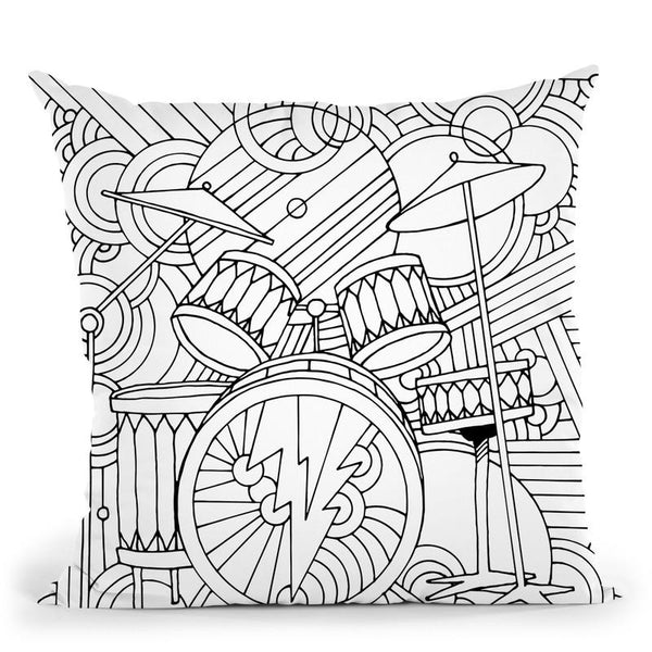 Drums Throw Pillow By Howie Green - All About Vibe