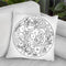 Flower Circle 216 Throw Pillow By Howie Green - All About Vibe