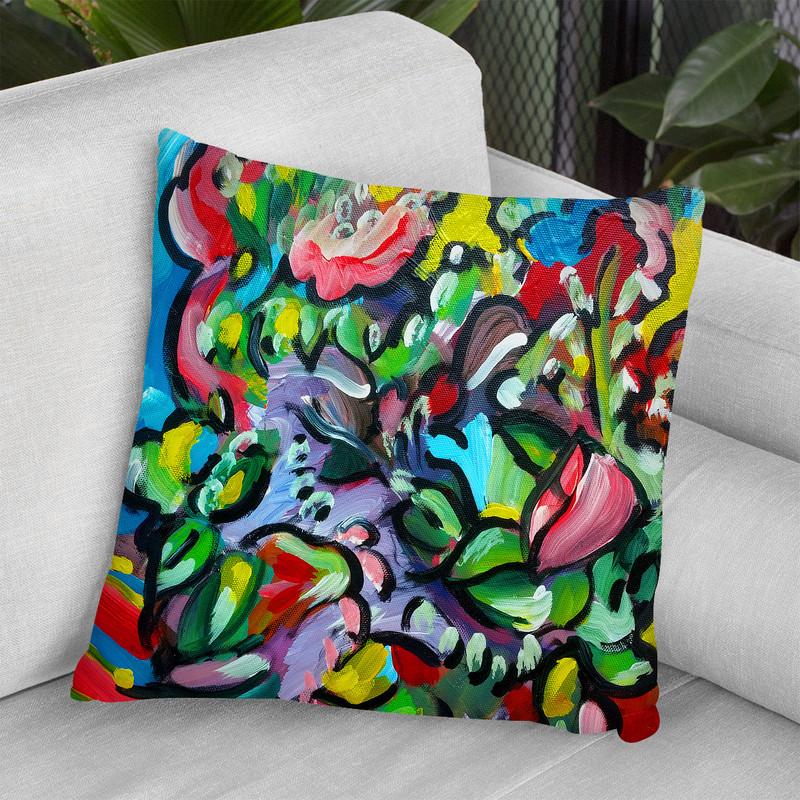 Flowers 214 Throw Pillow By Howie Green - All About Vibe