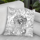 Hippie Musician 3 Throw Pillow By Howie Green - All About Vibe