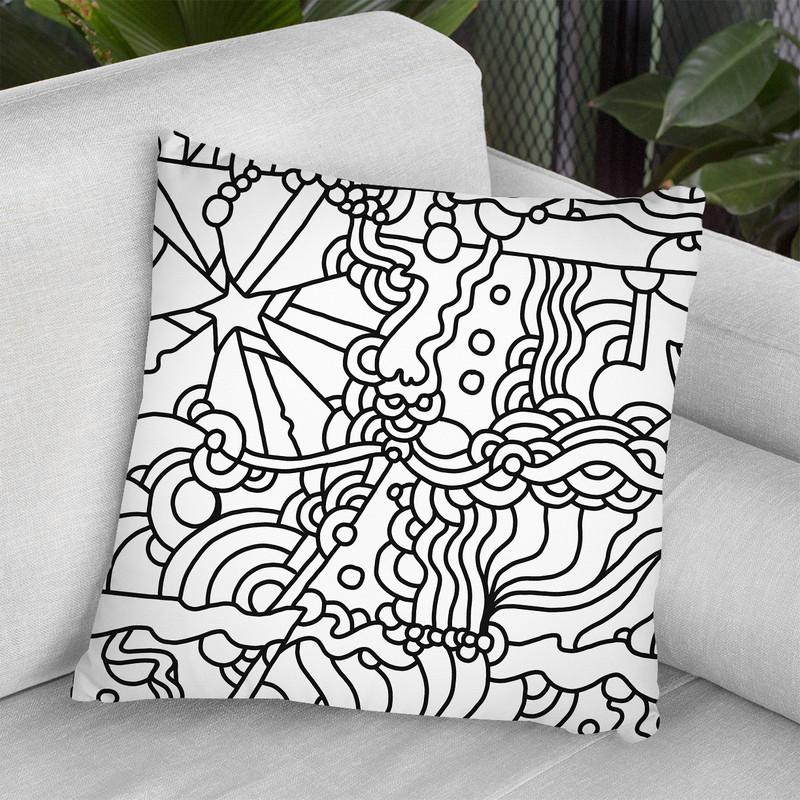 Mambo 216A Throw Pillow By Howie Green - All About Vibe