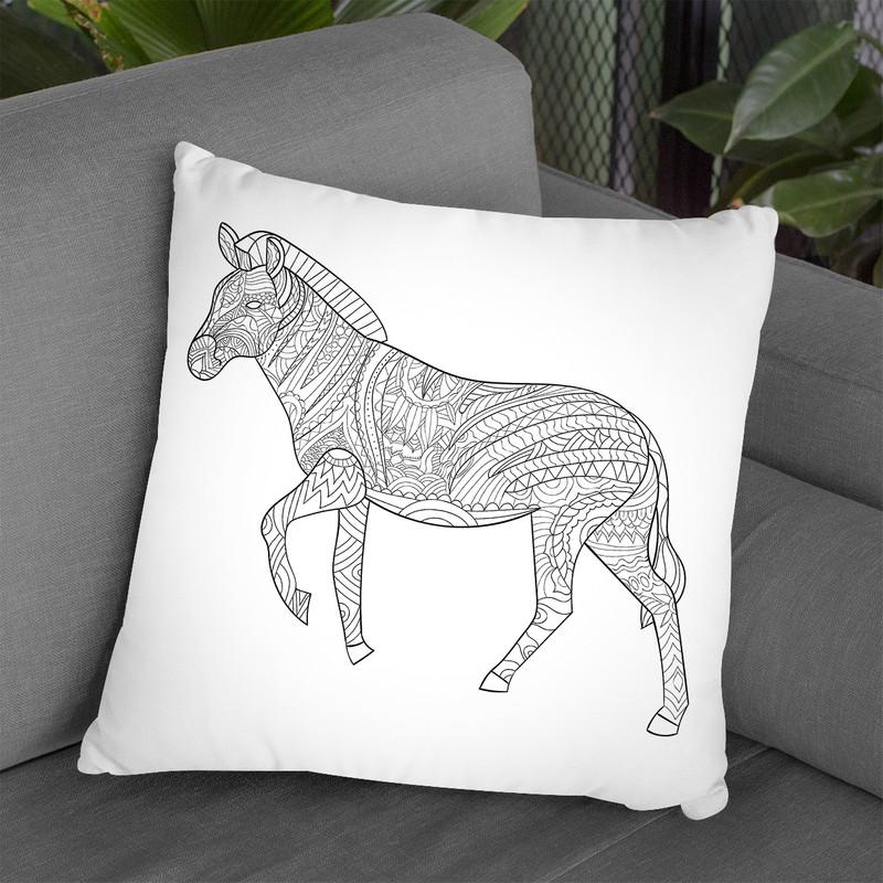 Zebra 2 Throw Pillow By Bob Weer - All About Vibe