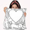 Peace Love Music Vert Throw Pillow By Howie Green - All About Vibe