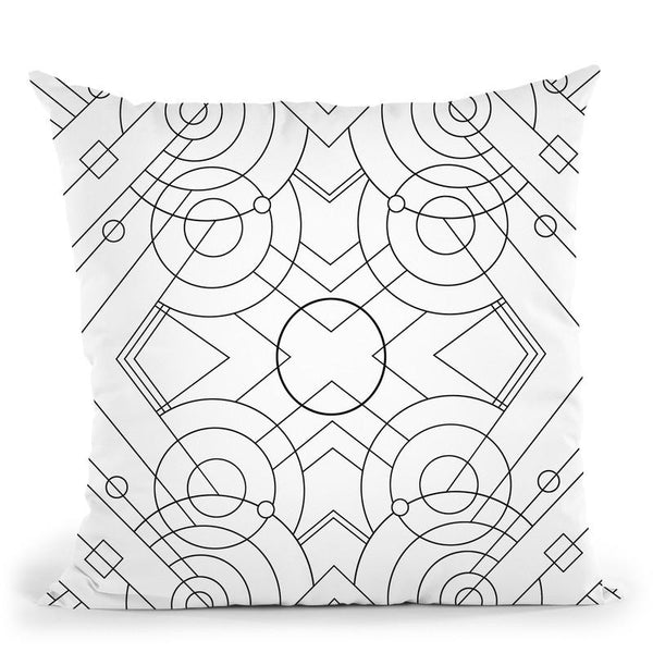 Pop Art Deco Panel 715 Throw Pillow By Howie Green - All About Vibe