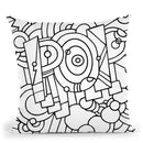 Pop Word Throw Pillow By Howie Green - All About Vibe