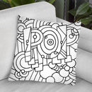 Pop Word Throw Pillow By Howie Green - All About Vibe