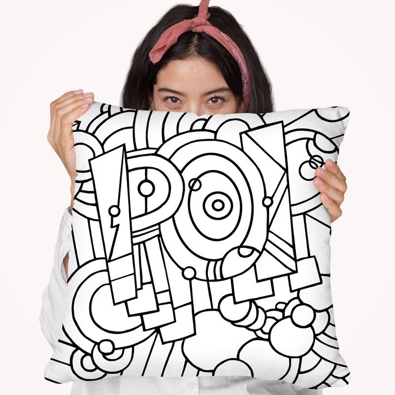 Pop Word Throw Pillow By Howie Green - All About Vibe