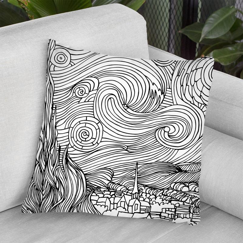 Starry Night Throw Pillow By Howie Green - All About Vibe