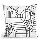 Stripes Curves Throw Pillow By Howie Green - All About Vibe