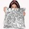 Carousel Pony 1 Lineart Throw Pillow By Howie Green - All About Vibe