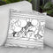 Circle Tree Landscape Lineart Throw Pillow By Howie Green - All About Vibe
