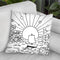 Cosmic Boat Color Throw Pillow By Howie Green - All About Vibe