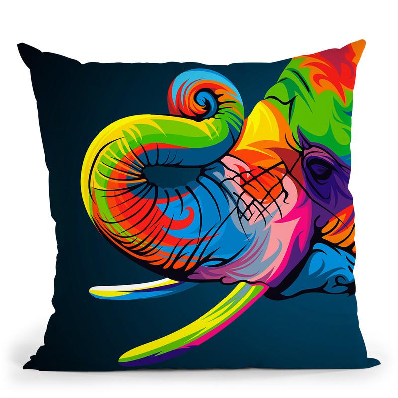 Elephant Throw Pillow By Bob Weer - All About Vibe