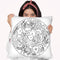 Flower Circle Throw Pillow By Howie Green - All About Vibe
