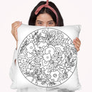 Flower Circle Throw Pillow By Howie Green - All About Vibe