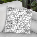 School Courses Throw Pillow By Howie Green - All About Vibe