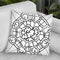 Kalidescope Icon Lineart Throw Pillow By Howie Green - All About Vibe