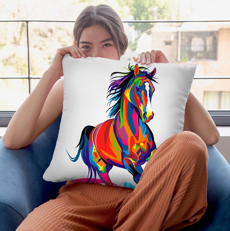Horse Throw Pillow By Bob Weer - All About Vibe