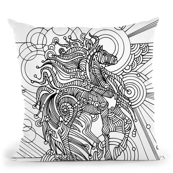Mustang Throw Pillow By Howie Green - All About Vibe