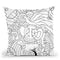 Peace Love Music Circle Throw Pillow By Howie Green - All About Vibe