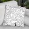 Peace Love Music Circle Throw Pillow By Howie Green - All About Vibe