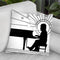 Piano Player 1 Throw Pillow By Howie Green - All About Vibe