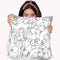 Playroom Wall Lineart Throw Pillow By Howie Green - All About Vibe