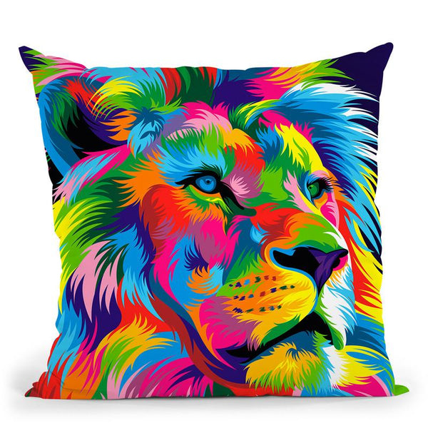 Lion New Throw Pillow By Bob Weer - All About Vibe